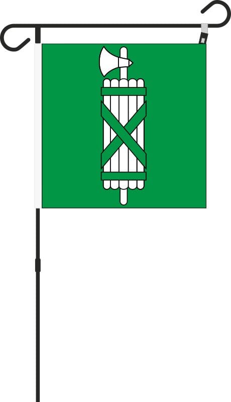 Gartenfahne Kanton St. Gallen &ndash; 30 x 30 cm | inkl. Gest&auml;nge - Bild 1