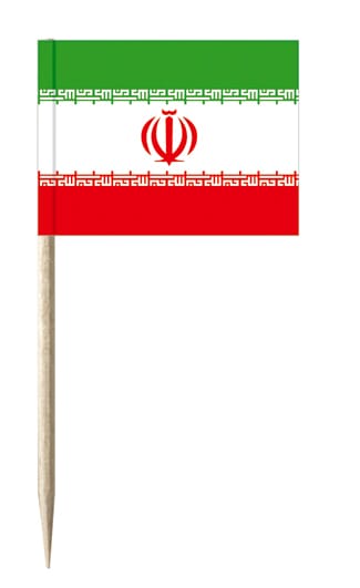 Mini-Fahnen Iran Pack &agrave; 50 St&uuml;ck | 30 x 40 mm - Bild 1