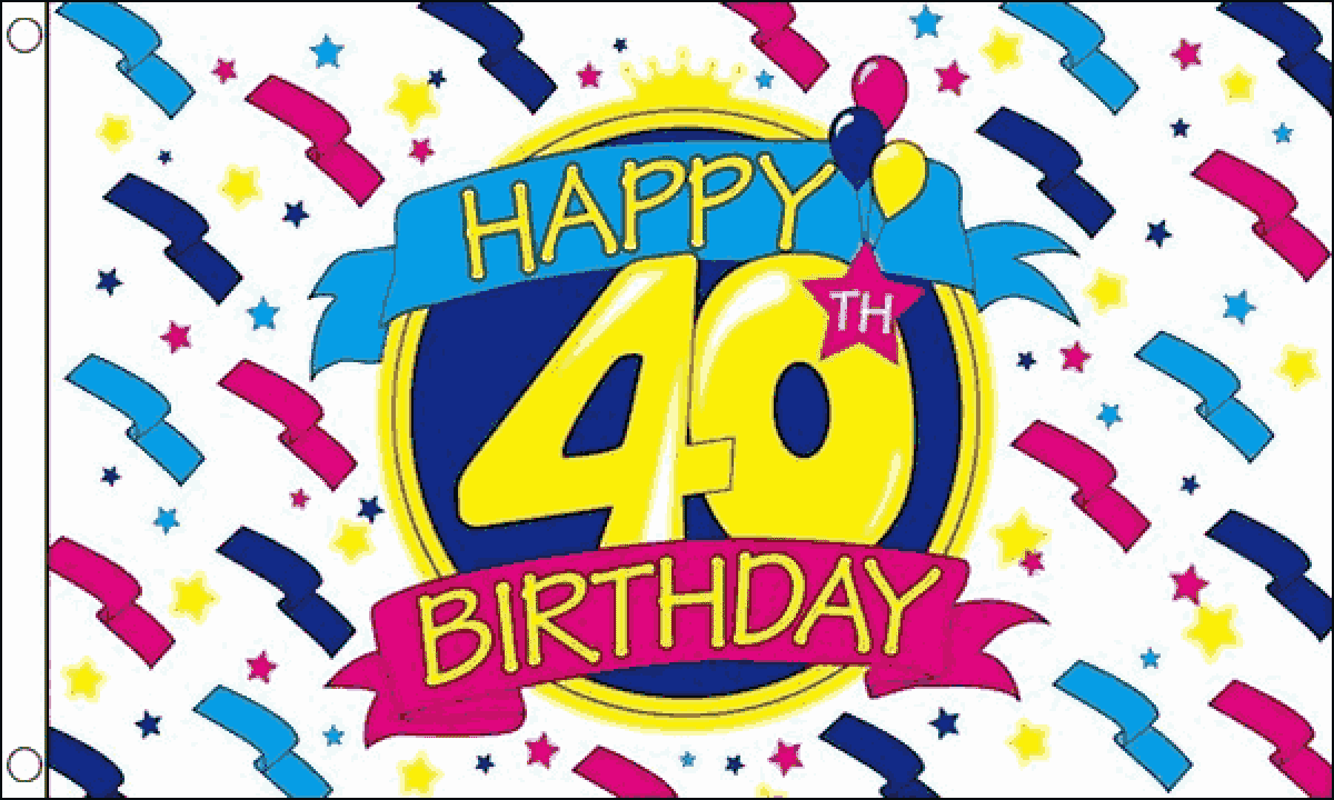 Happy Birthday Geburtstags Fahnen ver. Zahlen / Flagge gedruckt | 90 x 150 - Bild 4