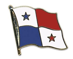 Flaggen Pin Panama geschwungen | ca. 20 mm - Bild 1