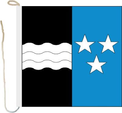 Bootsfahne / Bootsflagge Aargau | 30 x 30 cm - Bild 1