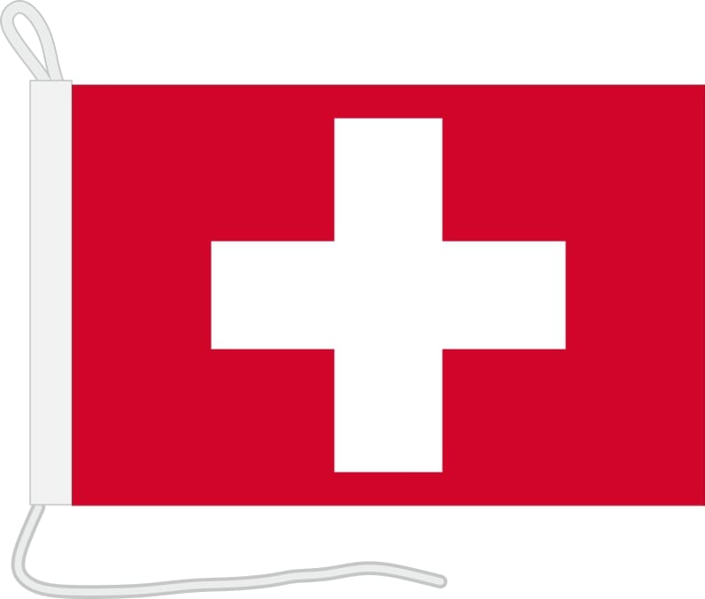 Bootsfahne / Bootsflagge Schweiz | 30 x 45 cm - Bild 1