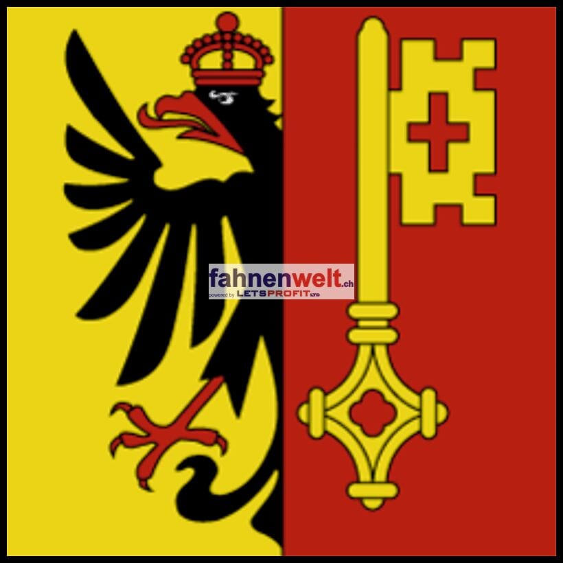Fahne Gemeinde 1200 Genf (GE) | 30 x 30 cm und Gr&ouml;sser - Bild 1
