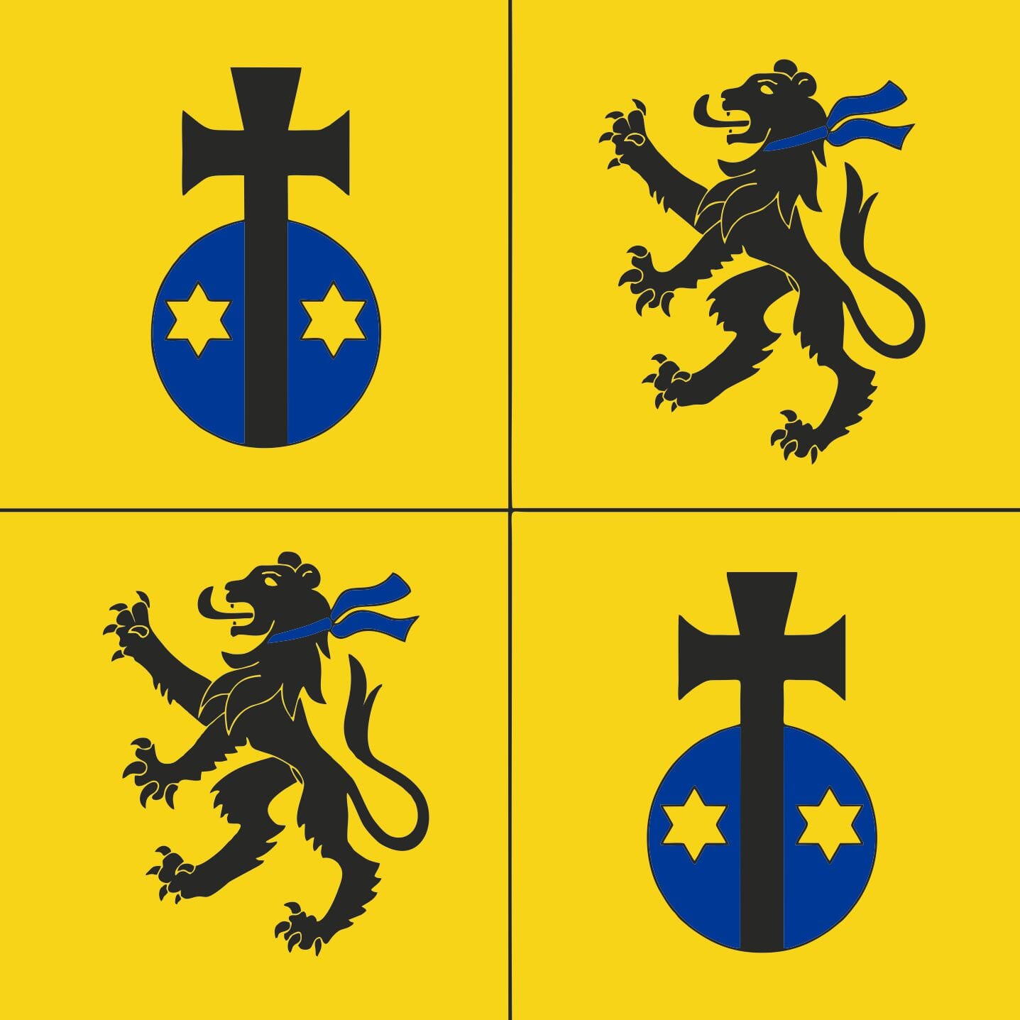 Fahne Gemeinde 6983 Magliaso (TI) | 30 x 30 cm und Gr&ouml;sser - Bild 1