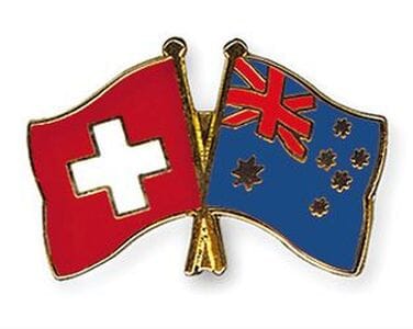 Freundschaftspin Schweiz-Australien | Gr&ouml;sse ca. 22mm - Bild 1