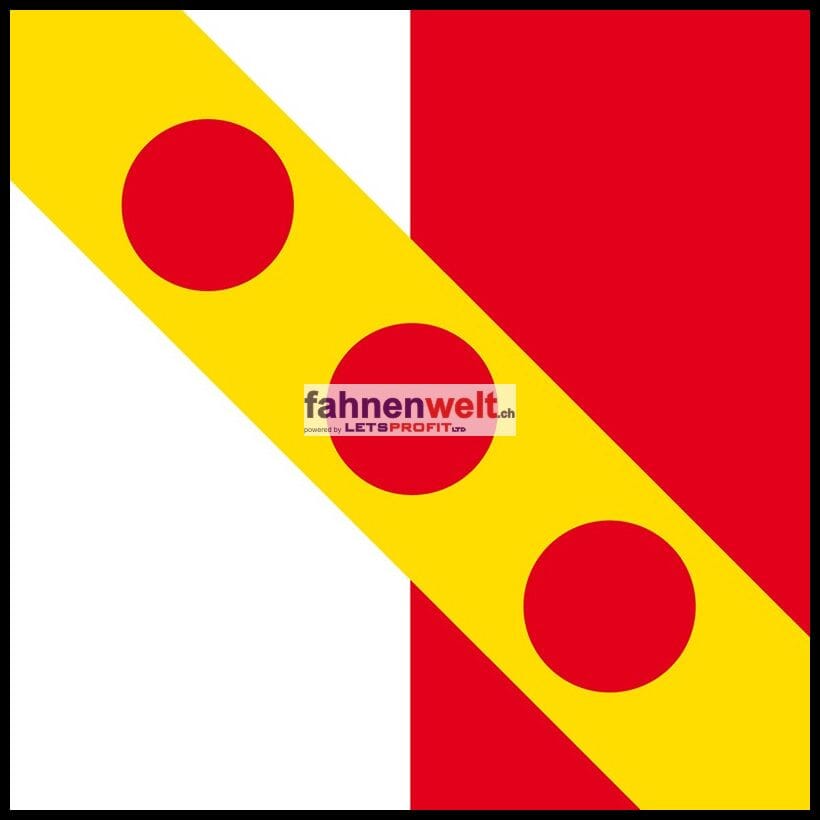 Fahne Gemeinde 1143 Apples (VD) | 30 x 30 cm und Gr&ouml;sser - Bild 1