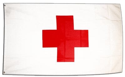 Rotes Kreuz Fahne gedruckt | 60 x 90 cm - Bild 1