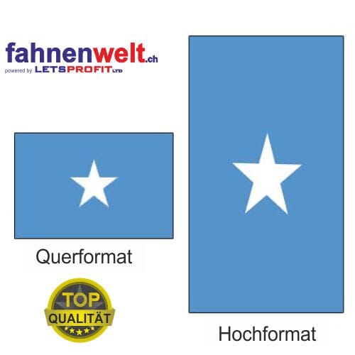 Somalia Fahne aus Multi-Flag im Hoch- und Querformat | diverse Gr&ouml;ssen - Bild 1