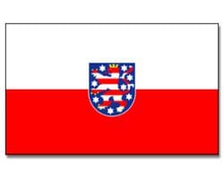 Th&uuml;ringen gedruckt im Querformat | 90 x 150 cm - Bild 1