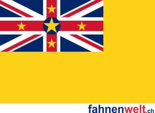 Niue Hissfahne gedruckt | 90 x 150 cm - Bild 1