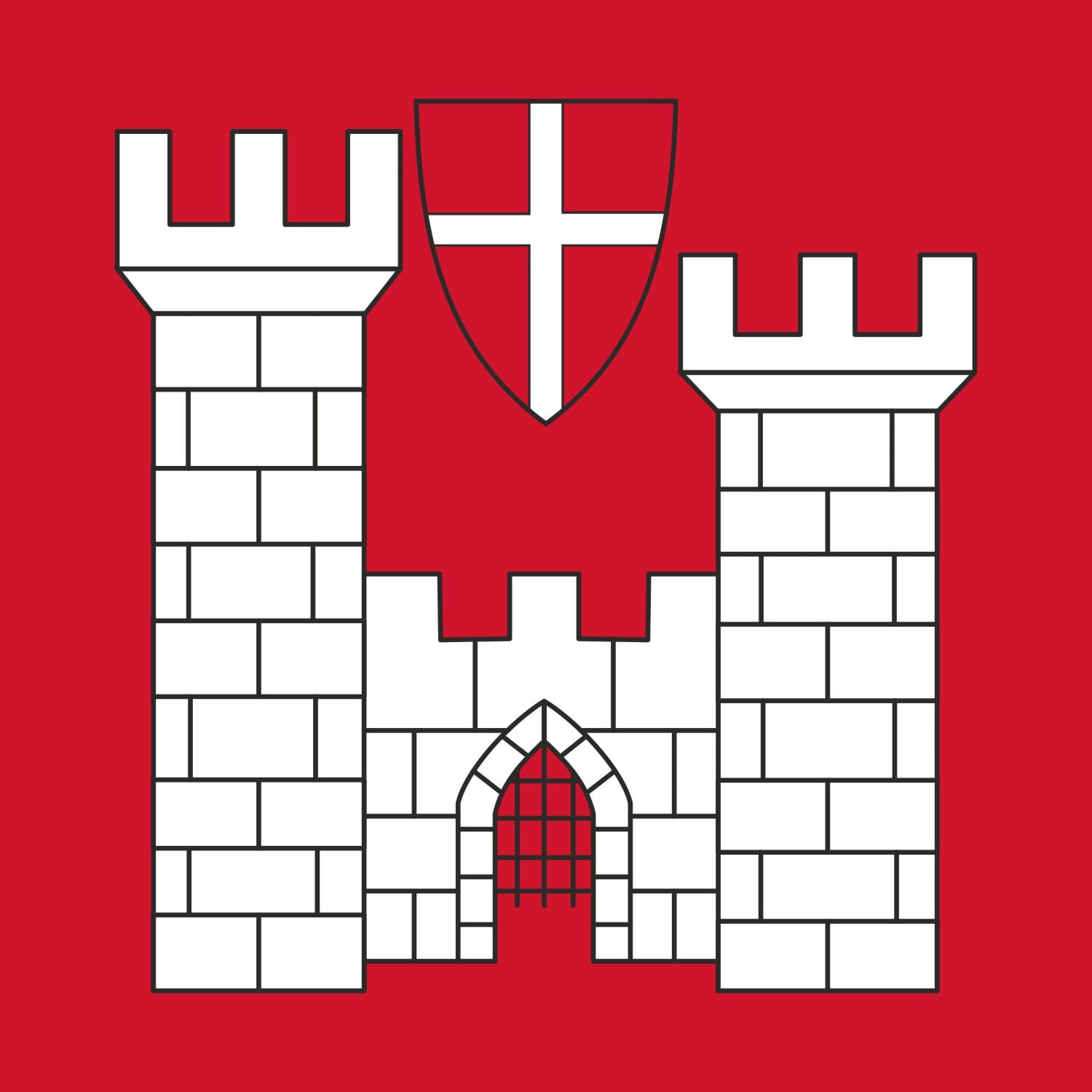 Fahne Gemeinde 1680 Romont (FR) | 30 x 30 cm und Gr&ouml;sser - Bild 1