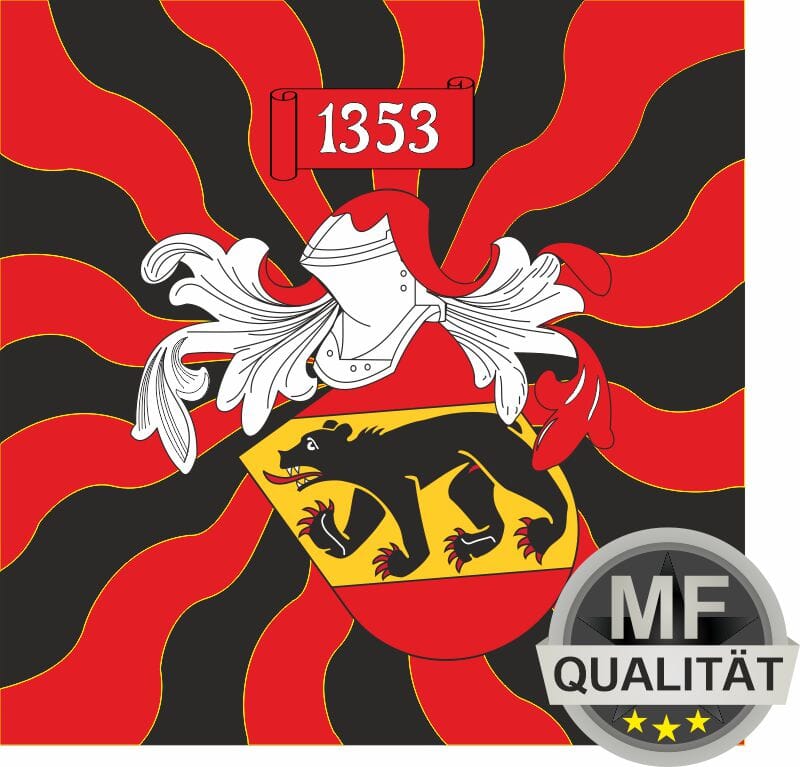 Fahne geflammt Bern BE | 200 x 200 cm - Bild 1
