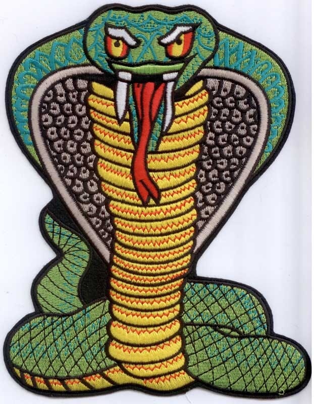 Patch Sticker zum aufb&uuml;geln Kobra 2 | 19.5 x 24.8 cm - Bild 1