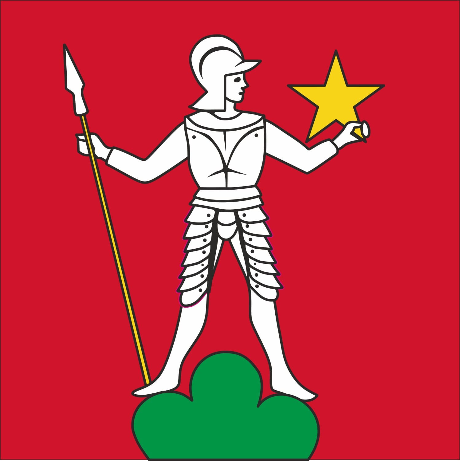 Fahne Gemeinde 5737 Menziken (AG) | 30 x 30 cm und Gr&ouml;sser - Bild 1
