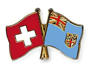 Freundschaftspin Schweiz-Fidschi | Gr&ouml;sse ca. 22mm - Bild 1