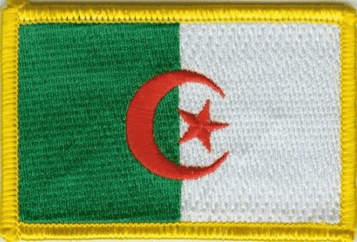 Patch Sticker zum aufb&uuml;geln Algerien | 5.5 x 9 cm - Bild 1