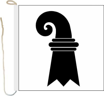 Bootsfahne / Bootsflagge Basel-Stadt | 30 x 30 cm - Bild 1