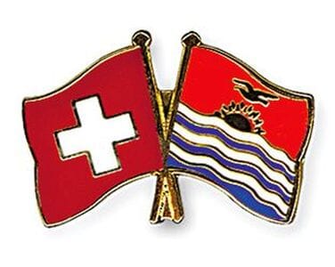 Freundschaftspin Schweiz-Kiribati | Gr&ouml;sse ca. 22mm - Bild 1