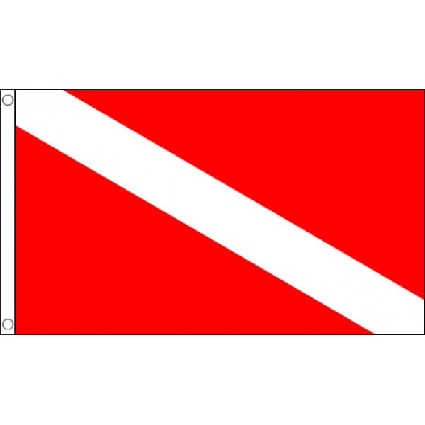 Scuba Diving | Taucherfahne MULTI-FLAG | 90 x 150 cm - Bild 1
