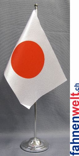 Japan Tisch-Fahne DeLuxe ohne St&auml;nder | 15.5 x 24 cm - Bild 1