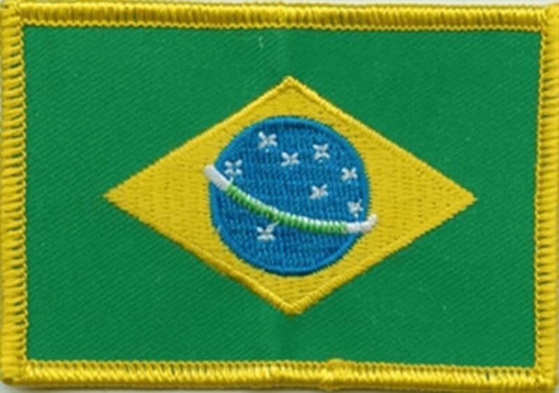 Patch Sticker zum aufb&uuml;geln Brasilien | 5.5 x 9 cm - Bild 1