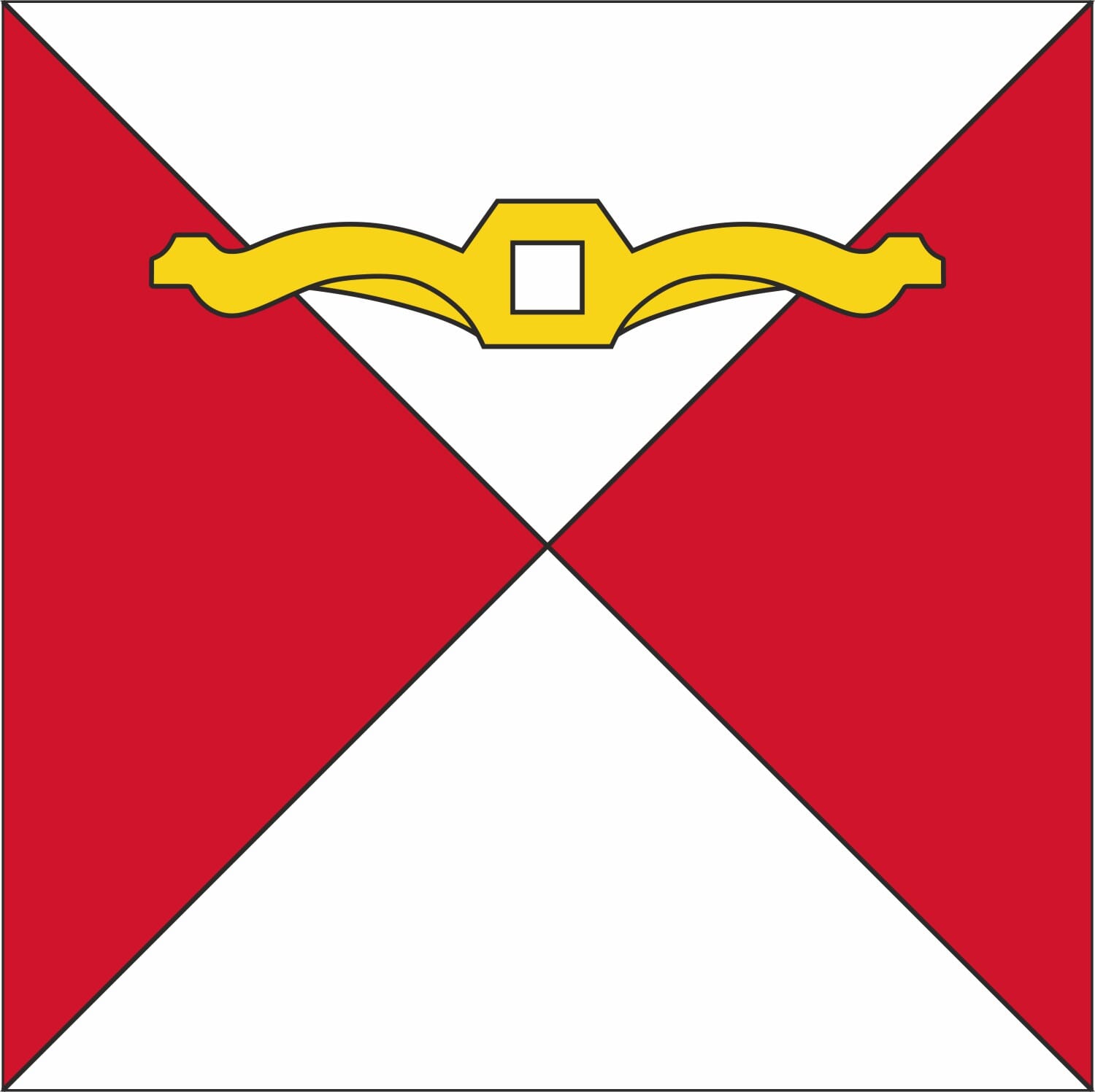 Fahne Gemeinde 1734 Tentlingen (FR) | 30 x 30 cm und Gr&ouml;sser - Bild 1