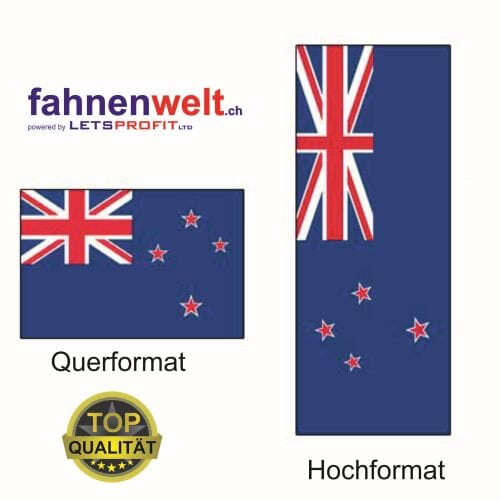 Neuseeland Fahne aus Multi-Flag im Hoch- und Querformat | diverse Gr&ouml;ssen - Bild 1