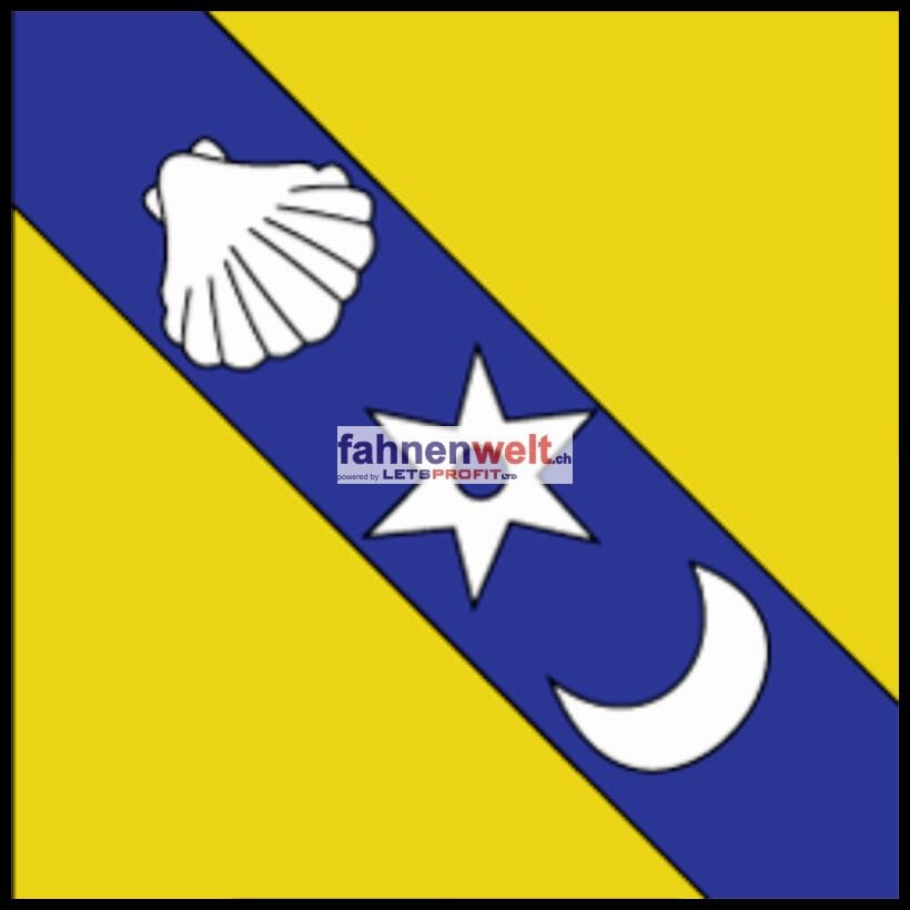 Fahne Gemeinde 1304 Senarclens (VD) | 30 x 30 cm und Gr&ouml;sser - Bild 1
