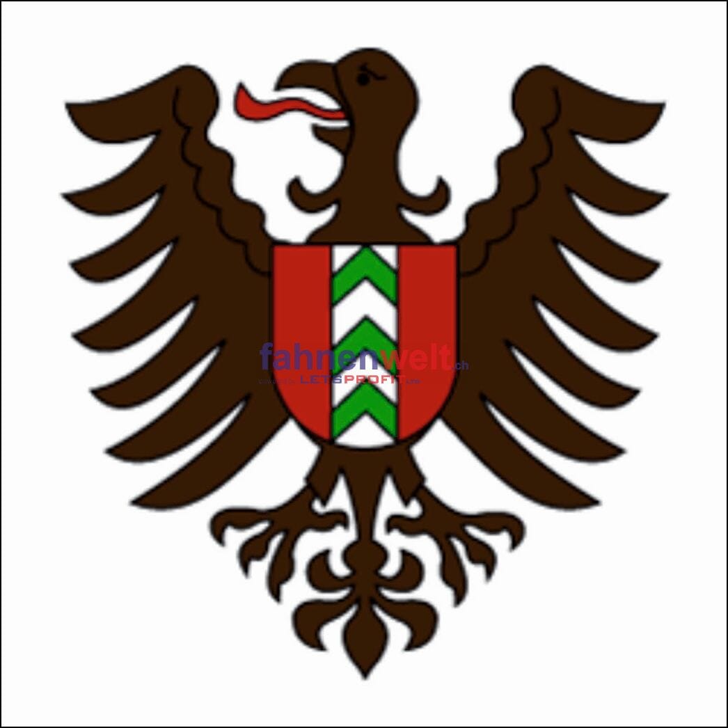 Fahne Gemeinde 2053 Cernier Ehemalige Gemeinde (NE) | 30 x 30 cm und Gr&ouml;sser - Bild 1