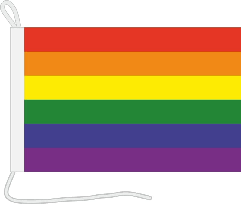 Bootsfahne Regenbogen | 30 x 45 cm - Bild 1