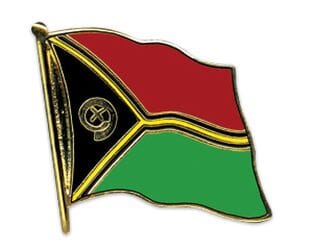 Flaggen Pin Vanuatu geschwungen | ca. 20 mm - Bild 1