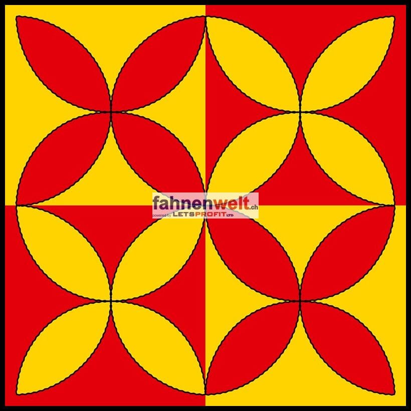 Fahne Gemeinde 1735 Giffers (FR) | 30 x 30 cm und Gr&ouml;sser - Bild 1