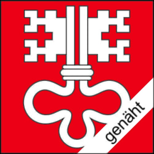 Fahne Nidwalden NW gen&auml;ht / appliziert | 350 x 350 cm - Bild 1