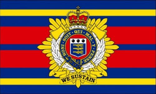 K&ouml;nigliche Logistikgruppe/Royal Logistic Corps Fahne gedruckt | 90 x 150 cm - Bild 1