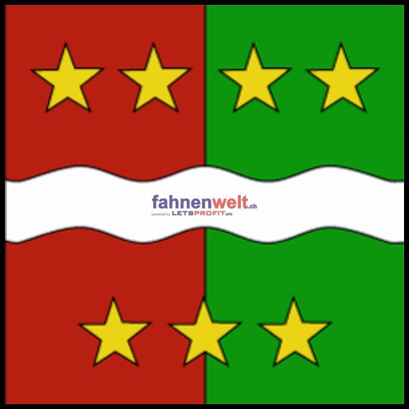 Fahne Gemeinde 1062 Sottens Ehemalige Gemeinde (VD) | 30 x 30 cm und Gr&ouml;sser - Bild 1