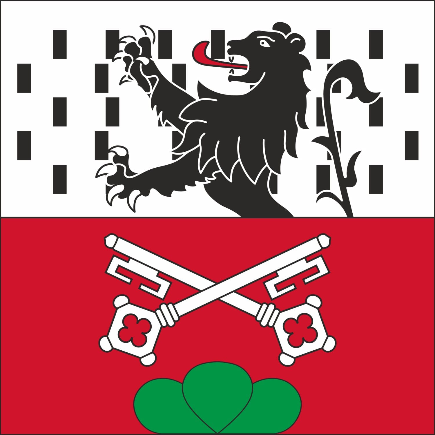 Fahne Gemeinde 1275 Ch&eacute;serex (VD) | 30 x 30 cm und Gr&ouml;sser - Bild 1