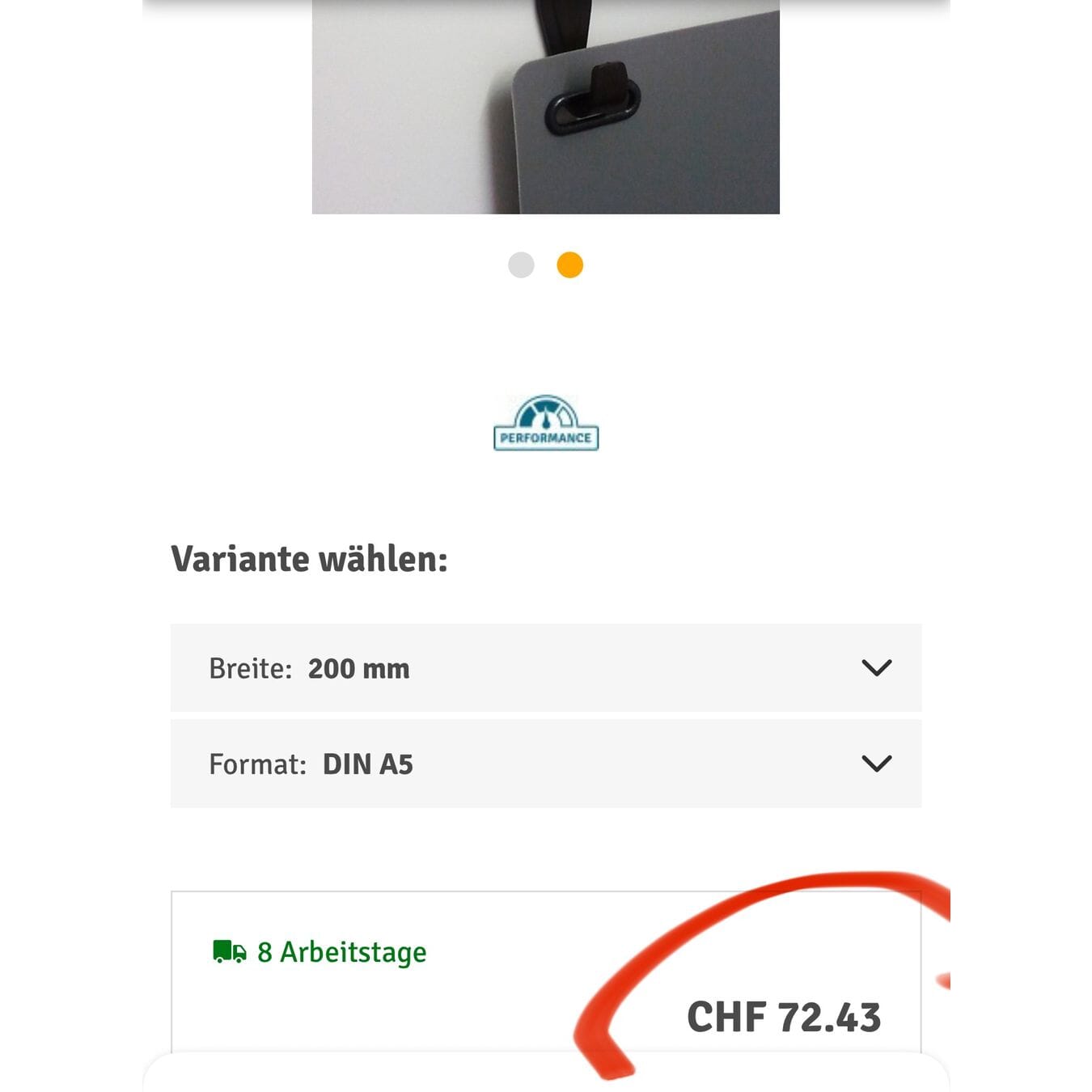 neues Planboard aus Polypropylen für A5 hoch, HxB900x200 mm
