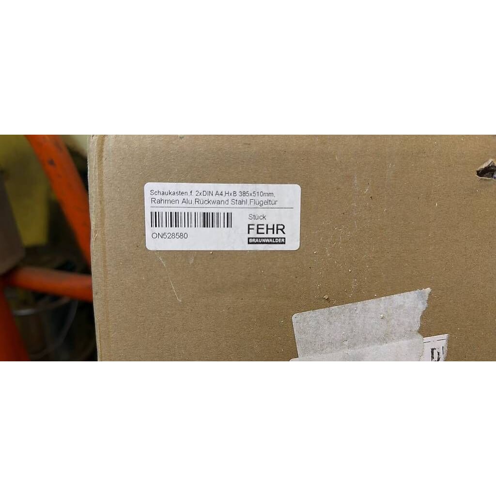 neuer Schaukasten 2xDIN A4, B:510x H385mm