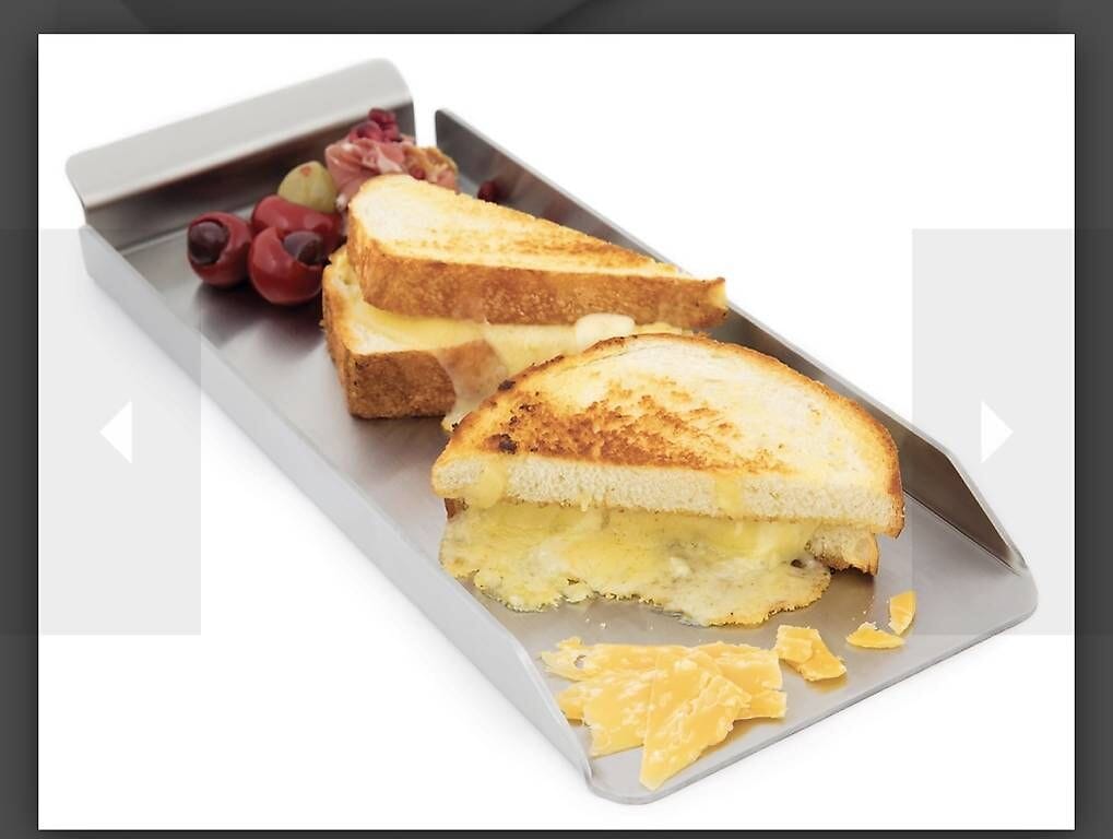 Review 2 Stk. neue extra schmale Edelstahl Plancha von Broil King