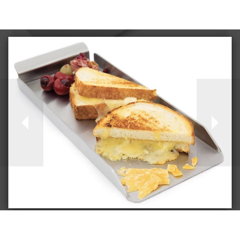 2 Stk. neue extra schmale Edelstahl Plancha von Broil King