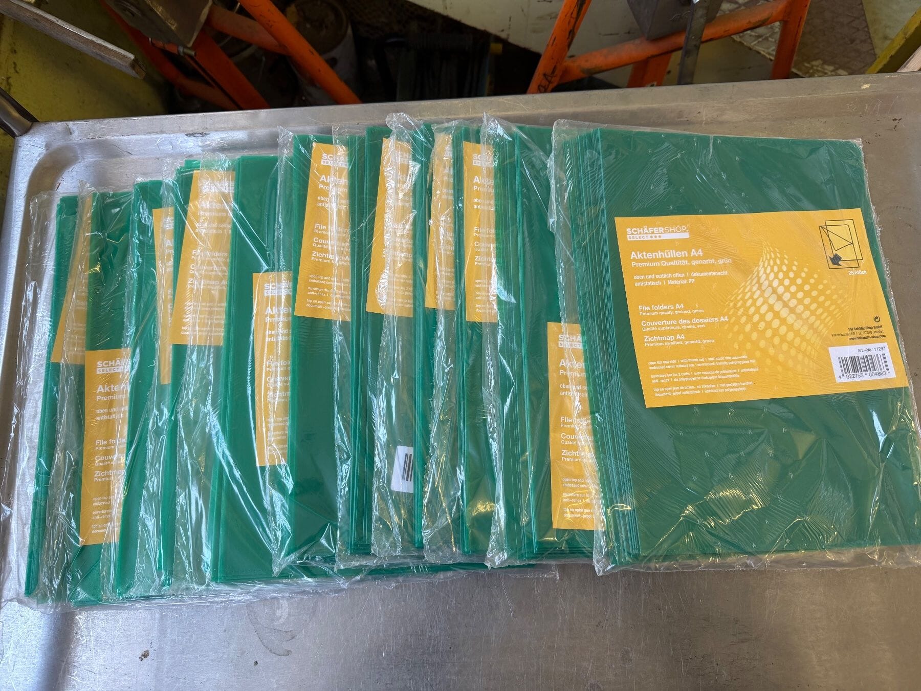 Review 10Pack a 25 neue Sichthüllen, DIN A4, genarbt, grün