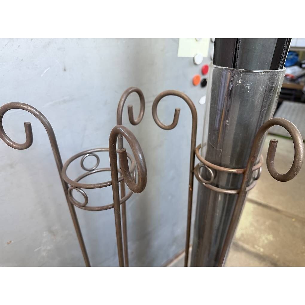 2 Stk. coole Dekoständer, 1x mit Glas, H: 94cm