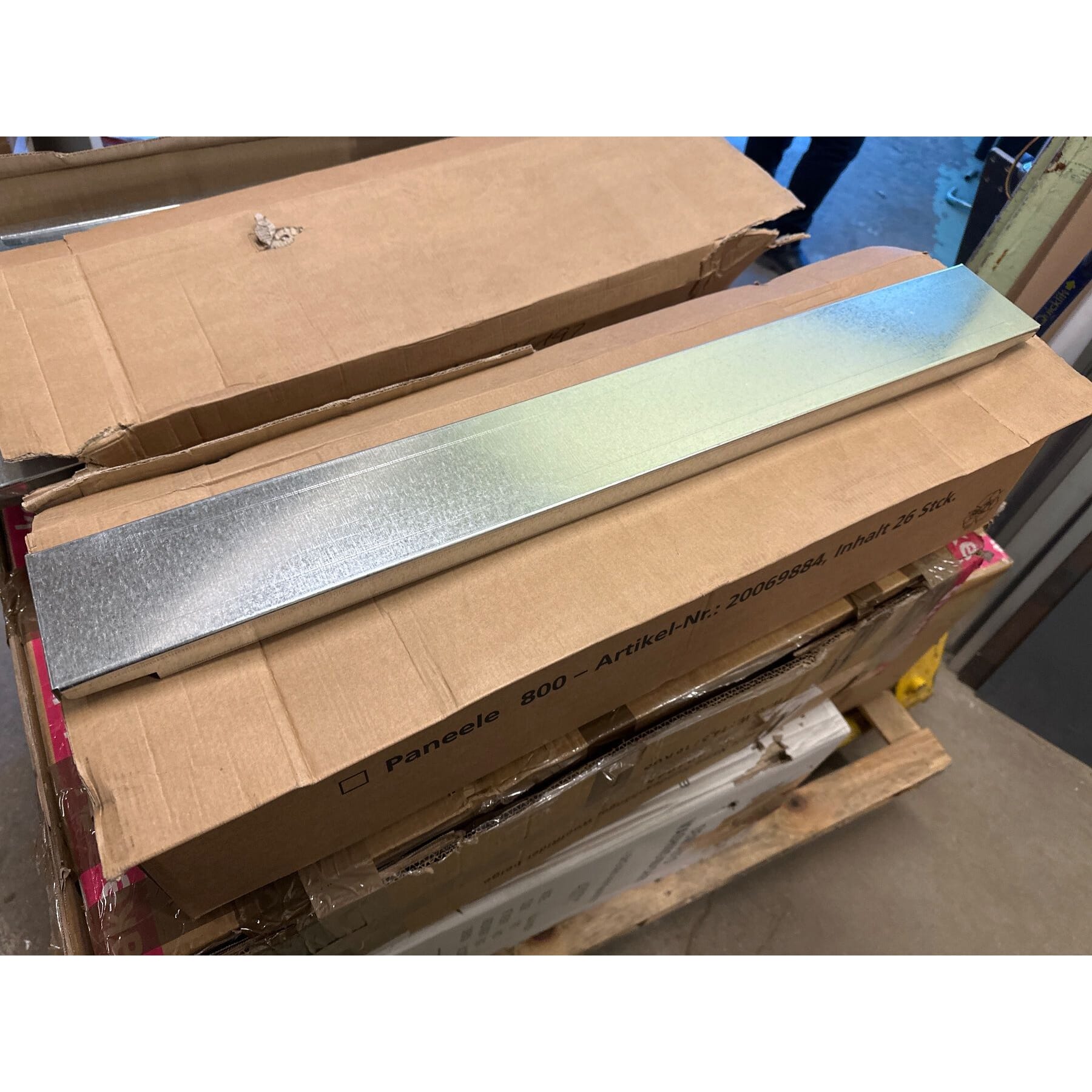 neue 22st Stahlpaneel f META Palettenregal MULTIPAL, 800 mm