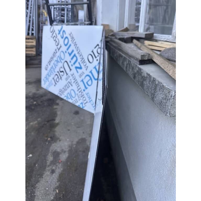 2 grosse Diebond Platten 150x199cm