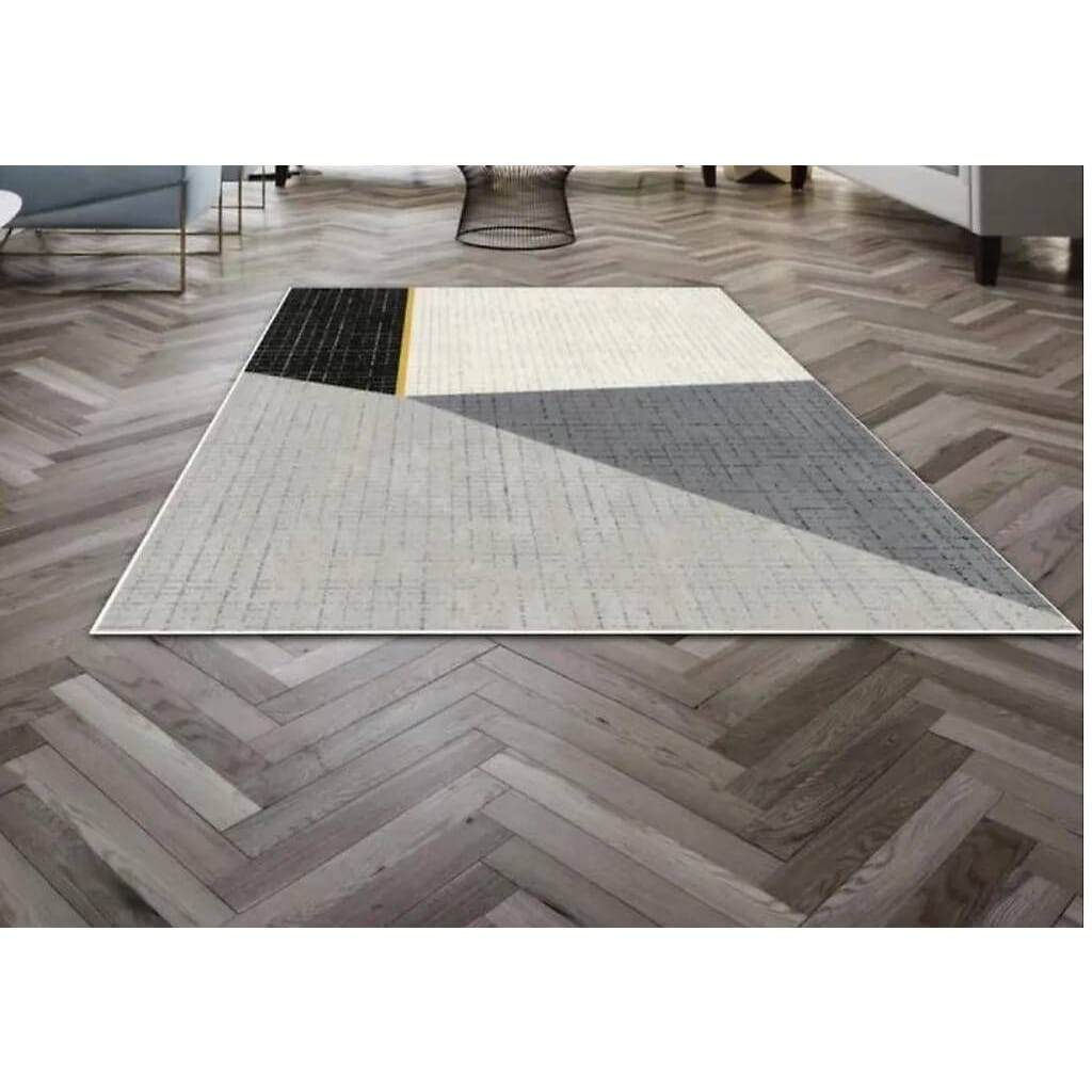 Paperflow Heller Teppich Canvas aus mehrfarbigem Garn