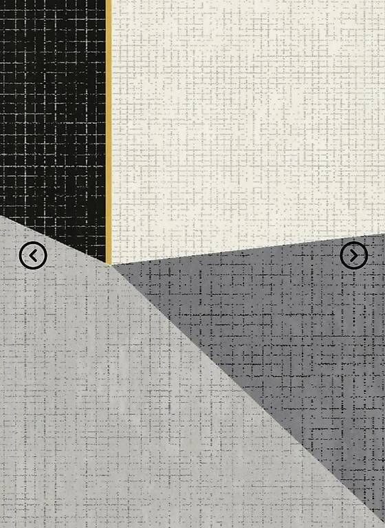 Review Paperflow Heller Teppich Canvas aus mehrfarbigem Garn