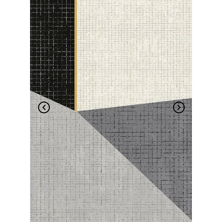 Paperflow Heller Teppich Canvas aus mehrfarbigem Garn