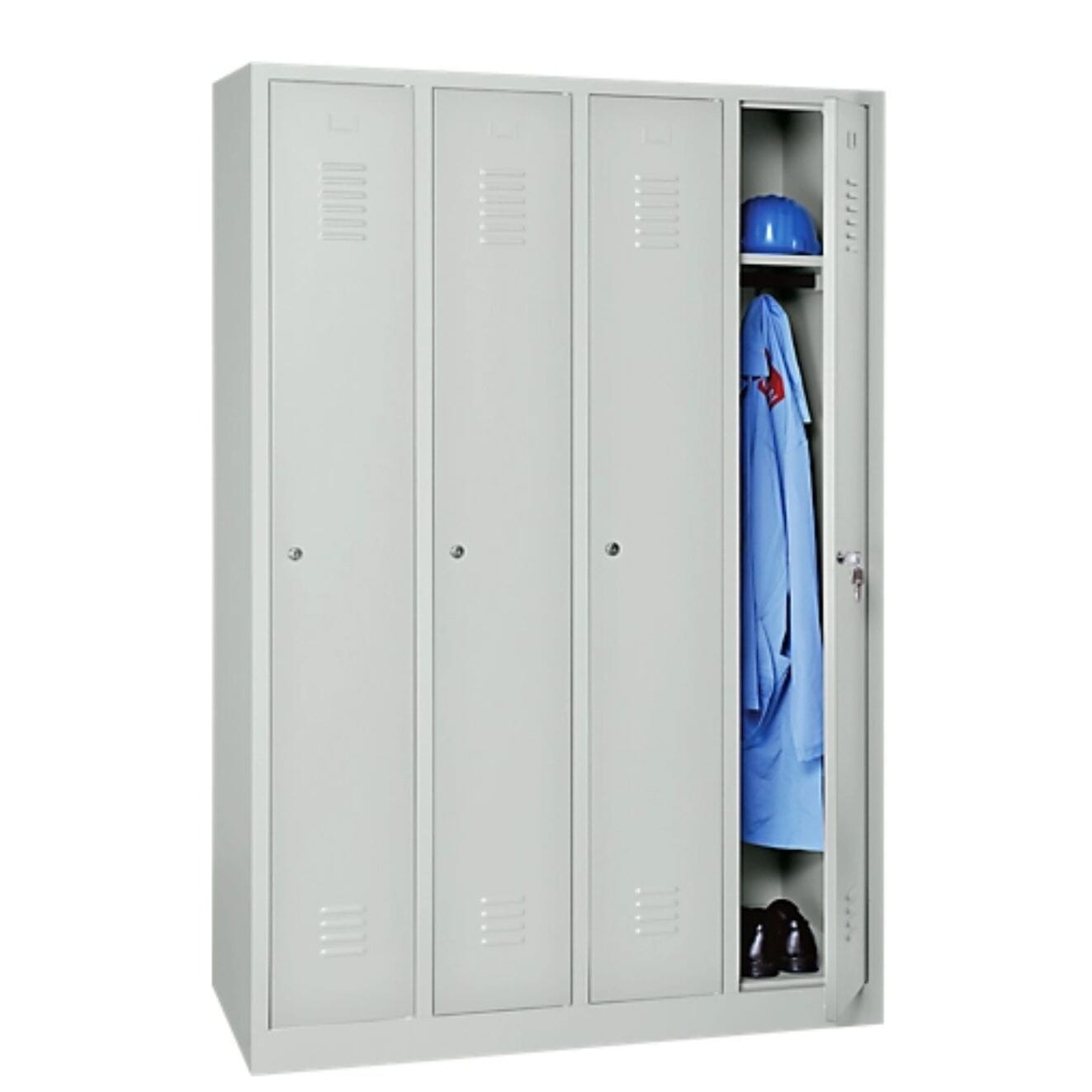 neuer Kleiderspind, 4 Türen, B 1170 x H 1800 mm, Zylindersch