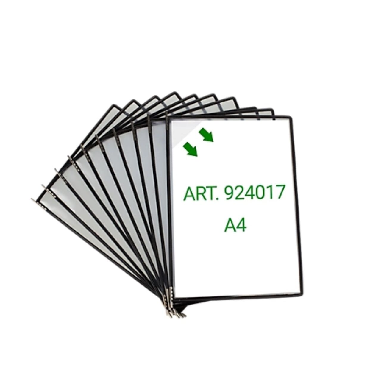 10 Stk. neue DIN A4, Eckverschluss, Metalldrehzapfen, schwarz