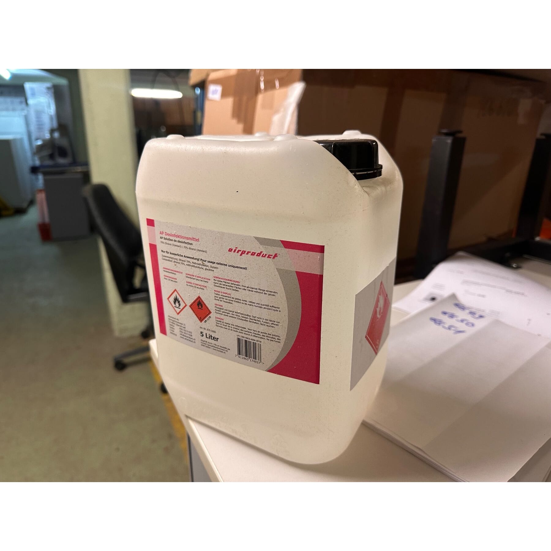 Desinfektionsmittel 5L Kanister Airproduct 70%